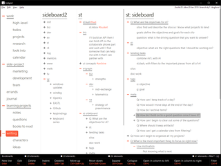 Indigrid's sidebar appears to the left and can be toggled on and off